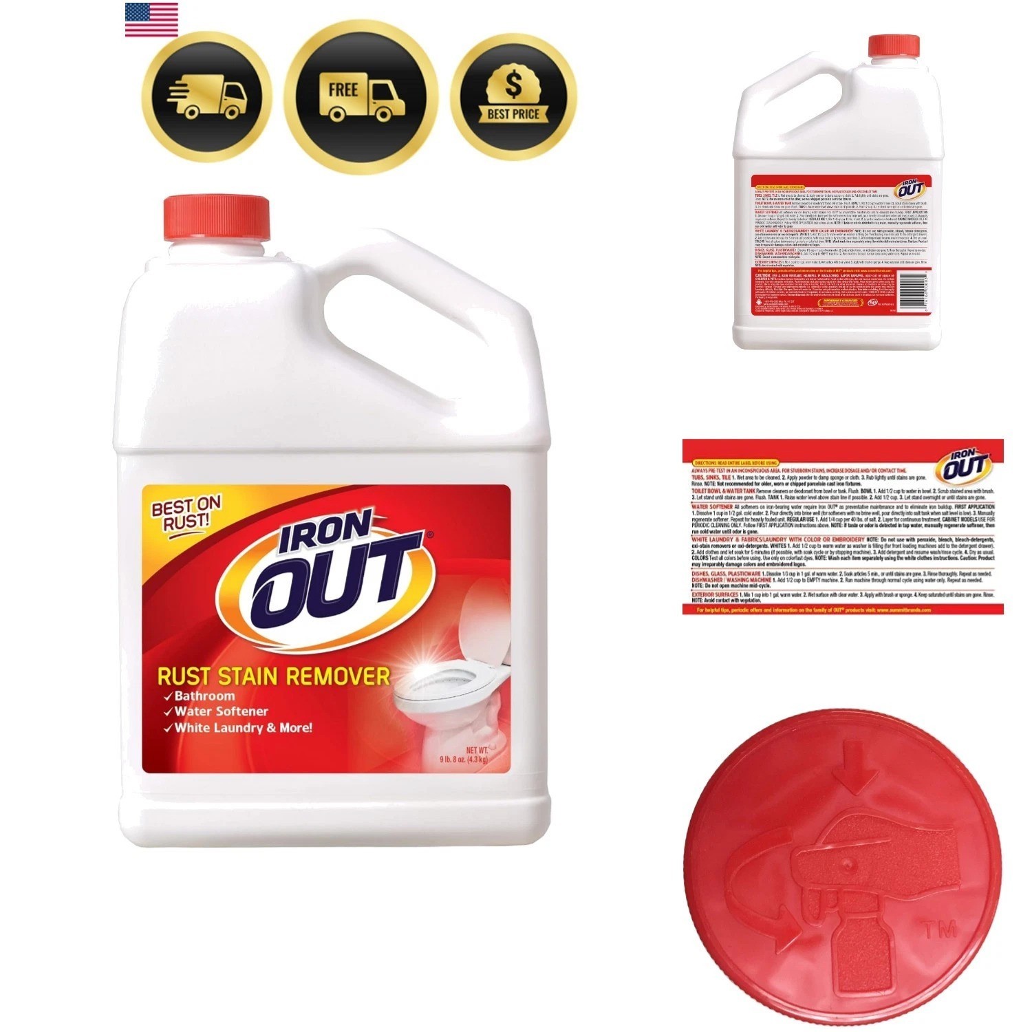 Powder Rust Stain Remover, Remove and Prevent Rust Stains in Bathrooms, Kitch…