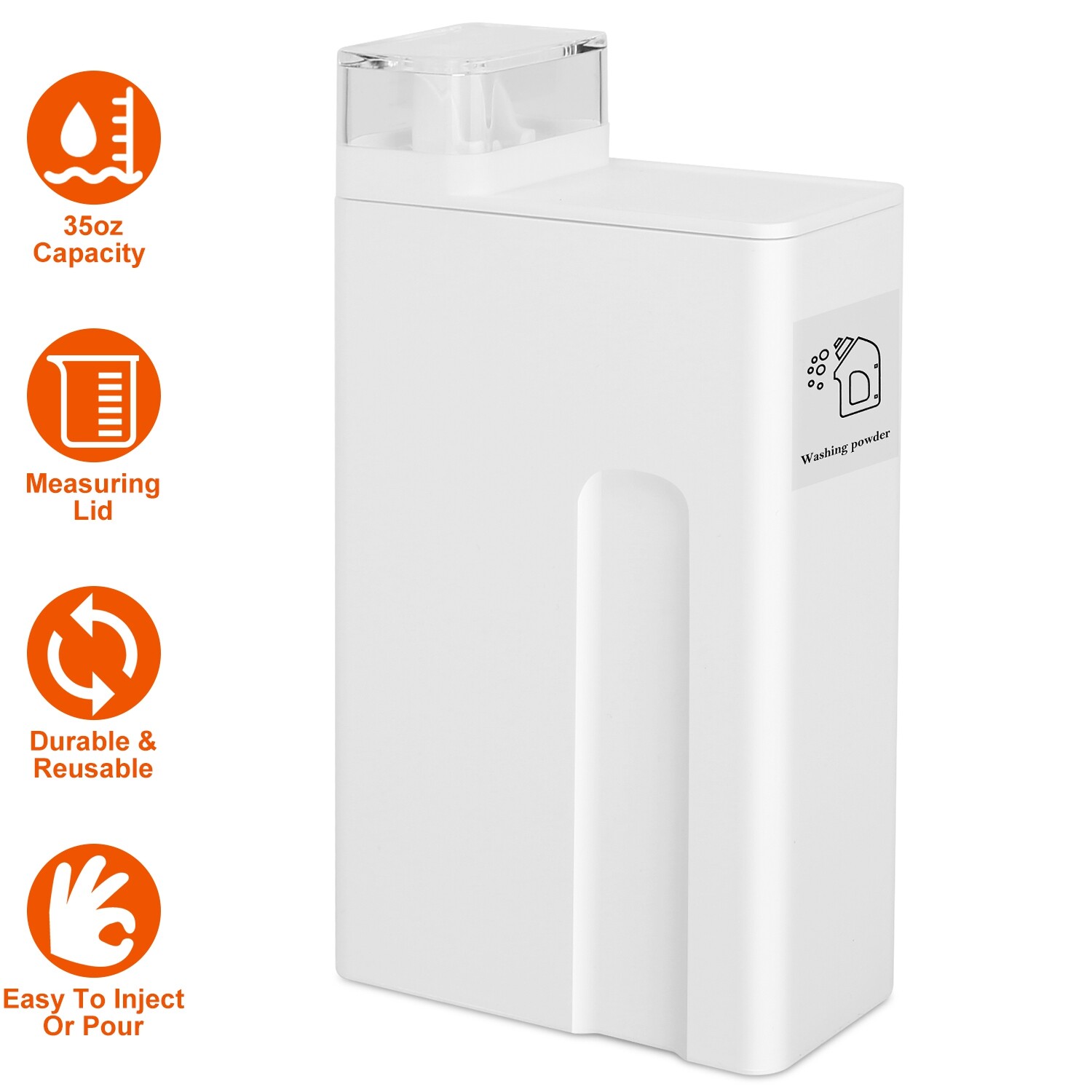 1L Refillable Laundry Bottle Container for Detergent Liquid Replacement Bottles