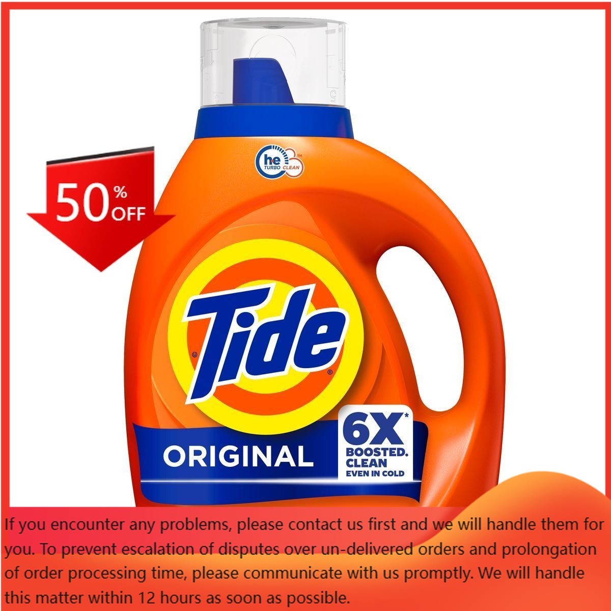 Tide Original HE Deep Cleaning Concentrated Detergent Soap 64 Loads – 80 fl oz