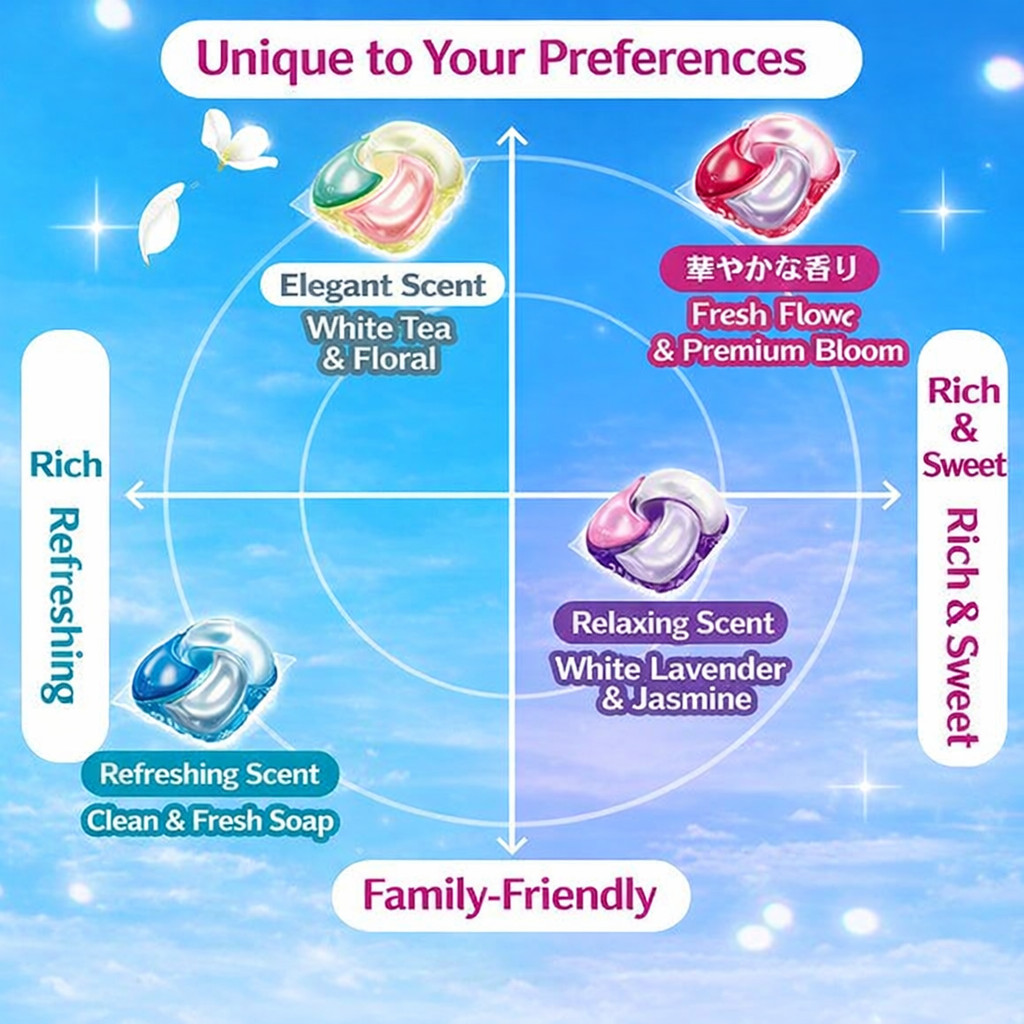P&G Bold 4-in-1 Laundry Detergent Gel PODS -27 or 28 Count (Japan Import) 2x Bag