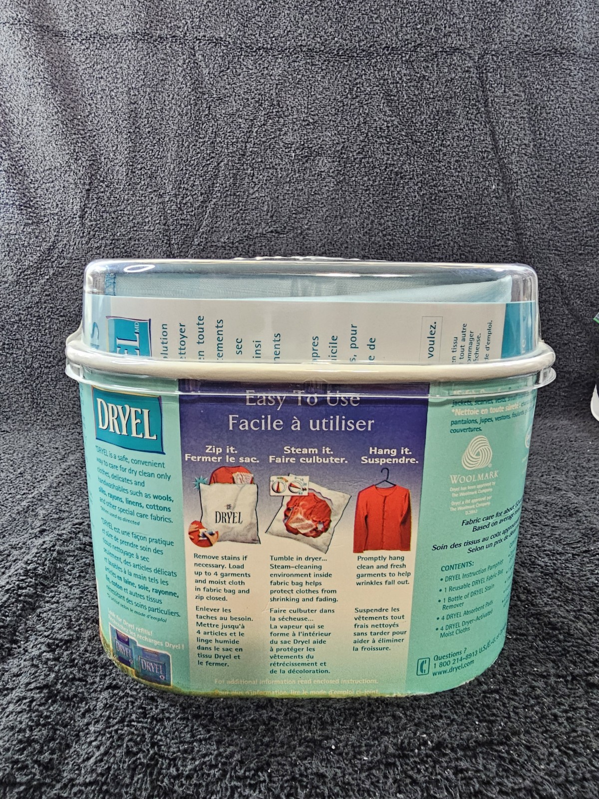 NOS SEALED Dryel At Home Dry Cleaner Starter Kit 4 Loads 16 Garments Vtg