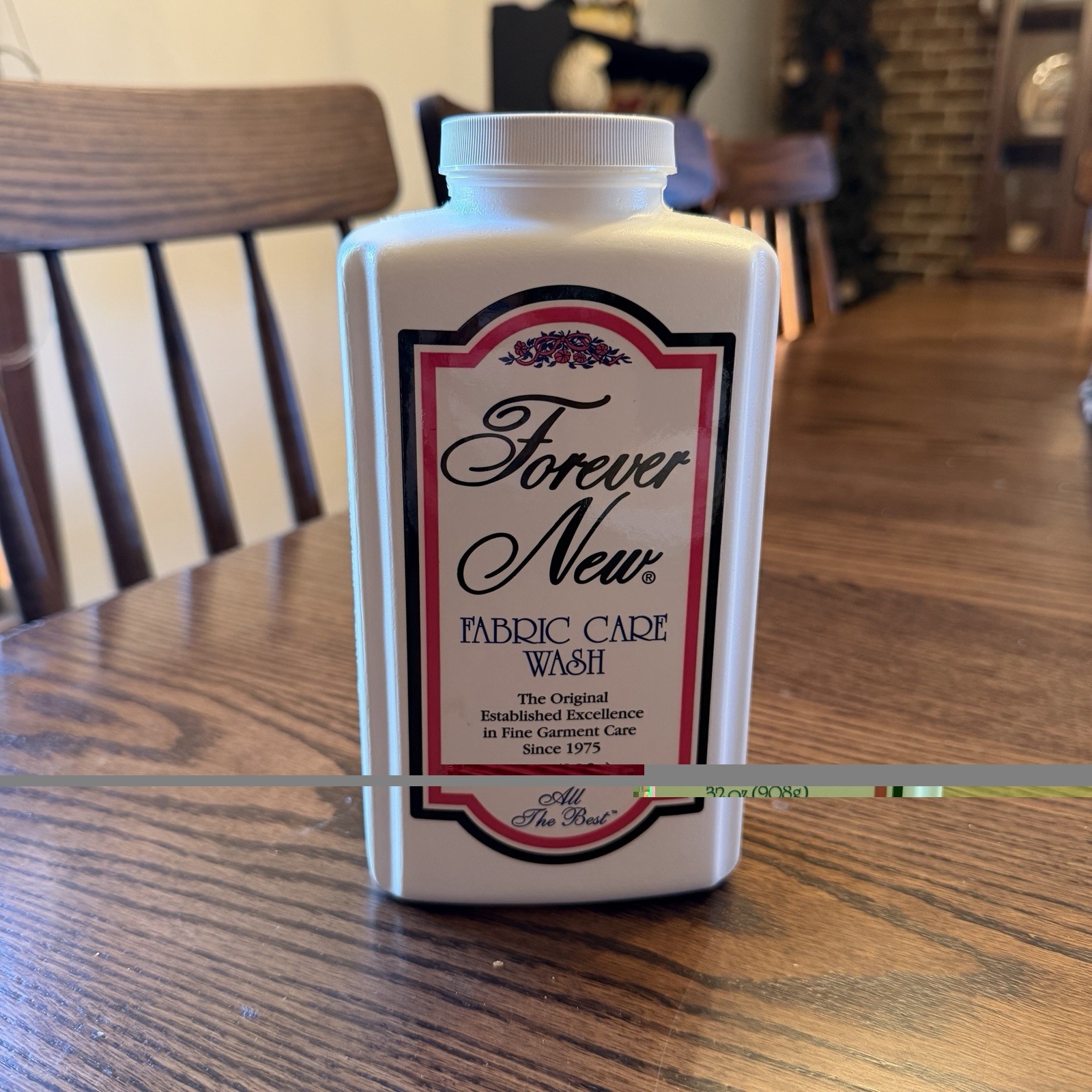 Forever New Fabric Care Wash 32oz-New Sealed-The Original White Cap-Large Bottle