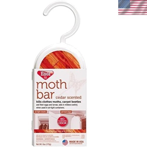 Clothes Moth and Carpet Beetle Killer Cedar Scented Hanger Pack of 3