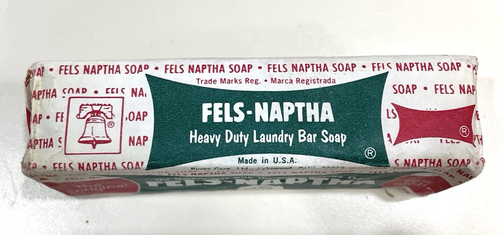 9 Vtg Fels-Naptha Soap Bars Original Heavy Duty Laundry Cleaning Purex USA Flaw
