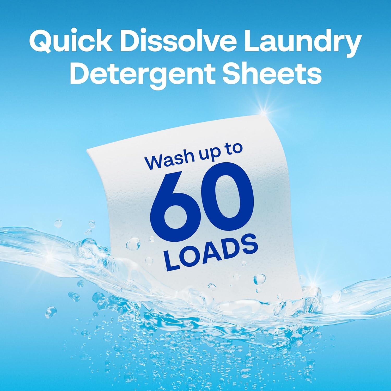 Earth Breeze Laundry Detergent Sheets Fresh Scent – 60 Loads Eco Liquidless Soap