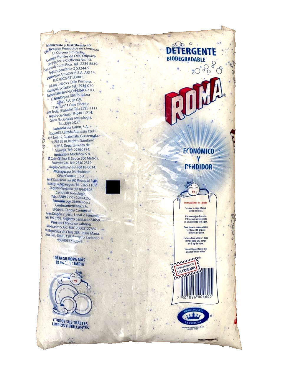 Authentic Mexican Jabon ROMA Detergent 1kg/2.2lbs