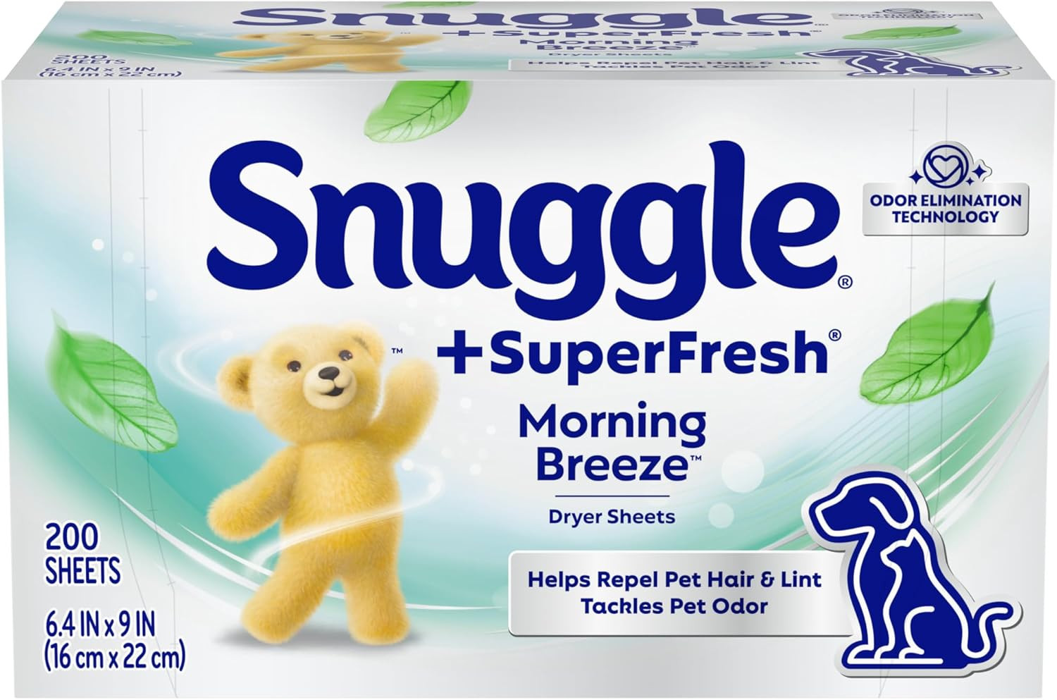 plus Superfresh Fabric Softener Dryer Sheets with Static Control and Odor Elimin