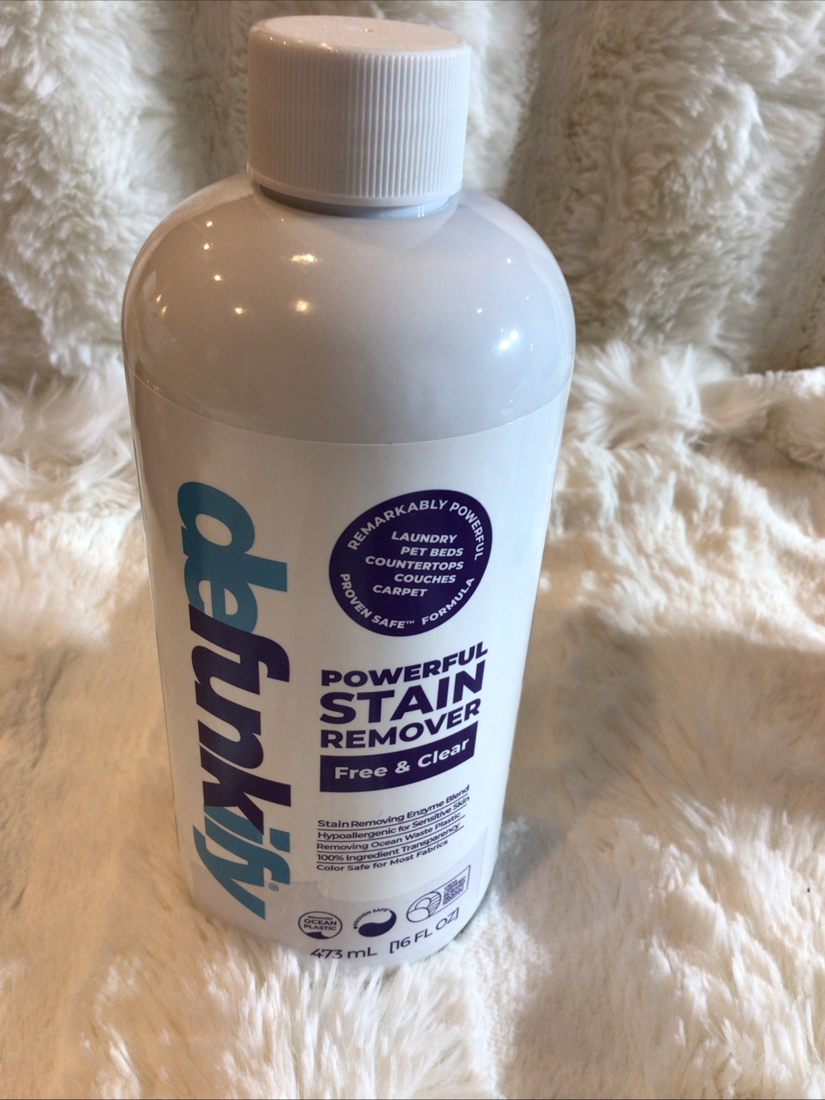DEFUNKIFY POWERFUL STAIN REMOVER FREE & CLEAR 16 FL OZ LOT OF 2