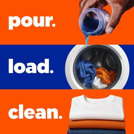 Tide Liquid Laundry Detergent Clean Breeze 80 fl oz 64 Loads Stain Remover