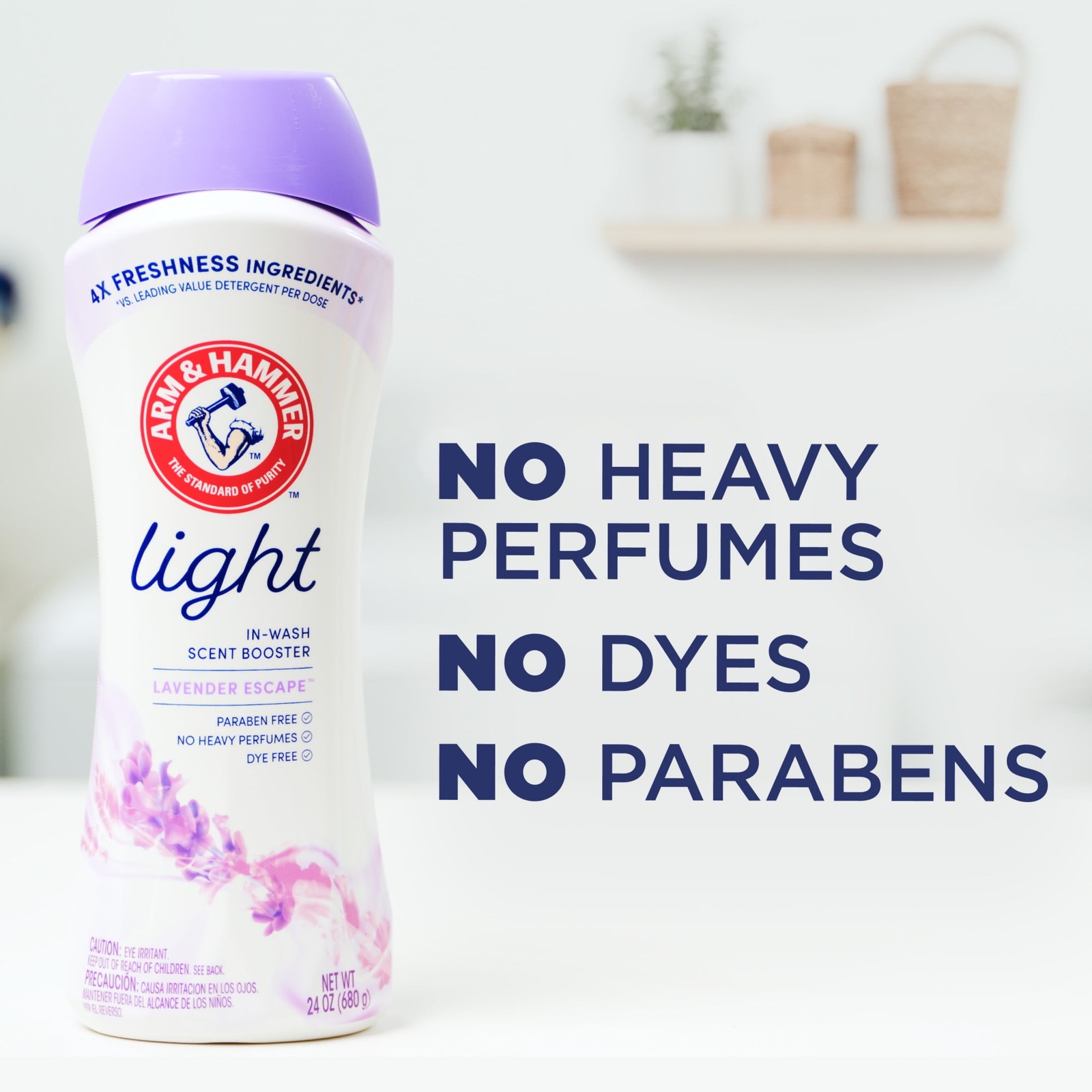 Lavender Ese Scent Booster for Laundry, Light In-Wash Fragrance Enhancer, 24