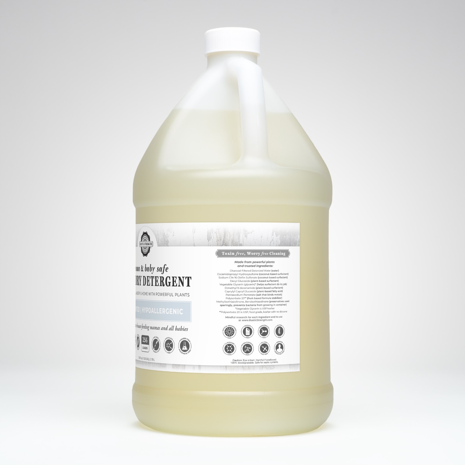 Toxin-Free Laundry Detergent 1 gal | 256 Loads | Plant-Based | Mama & Baby Safe