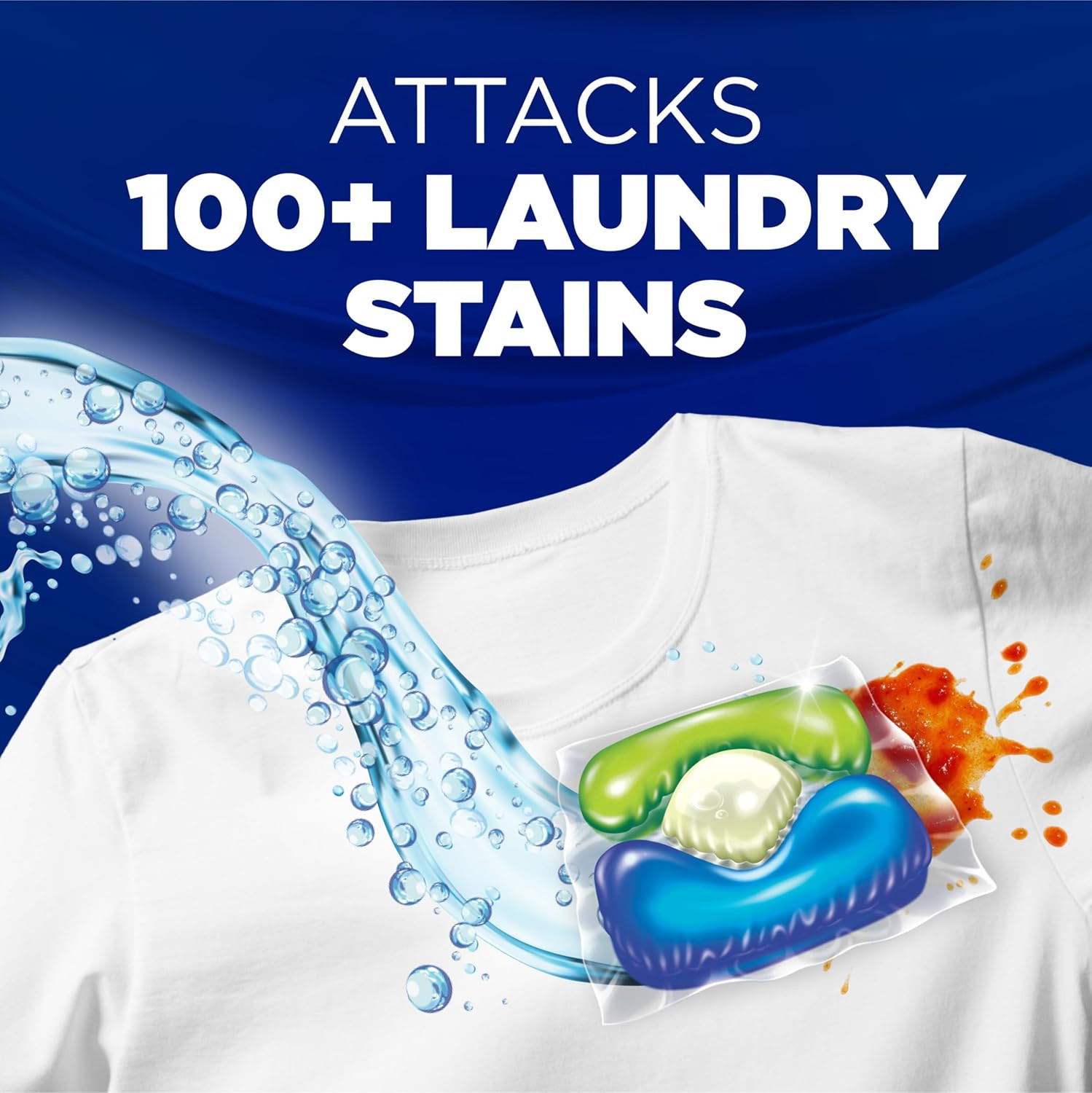 plus Oxiclean Stain Fighters: 5-In-1 Laundry Detergent Power Paks, Fresh Scent,