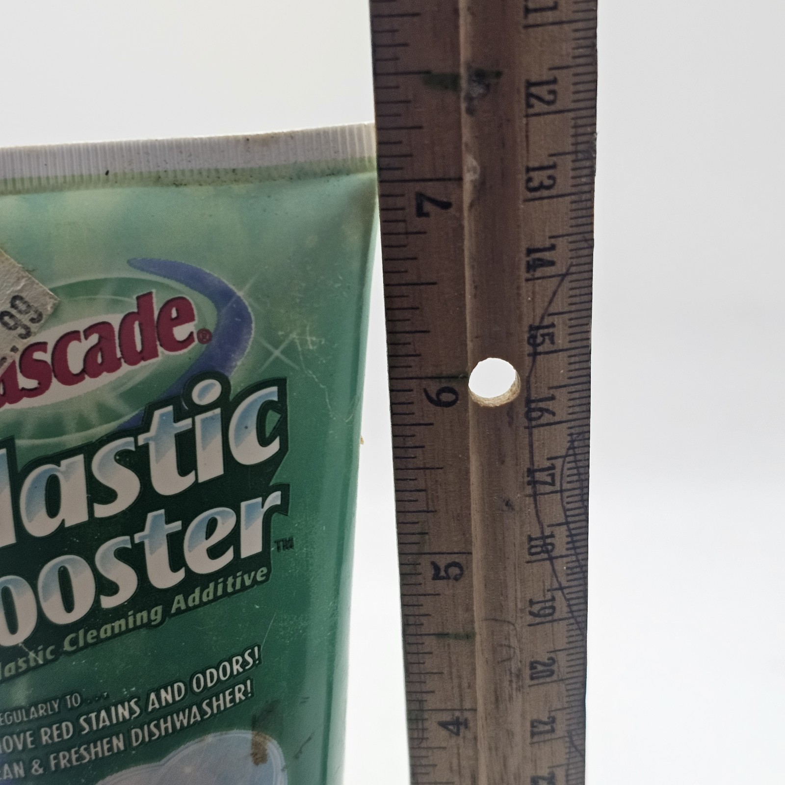 Cascade Plastic Booster Vintage 2001 Recommended Tupperware 6.8 Oz 90% Full