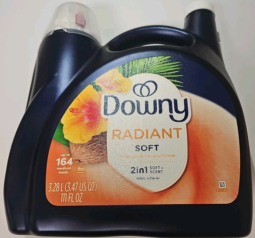 Downy Infusions Radiant Liquid Fabric Softener, Pineapple & Coconut Grove 111 oz