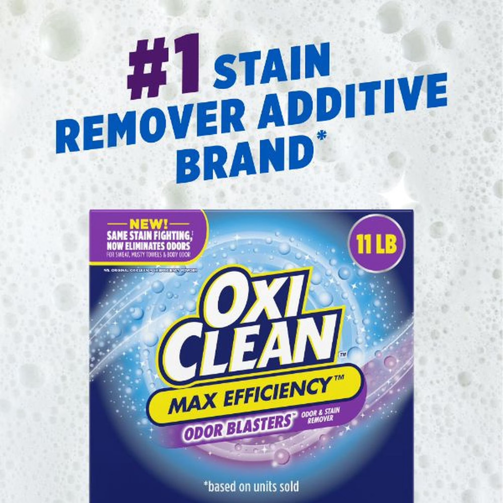 OxiClean Max Efficiency Odor Blasters Laundry Stain Remover Powder, 11 lb.