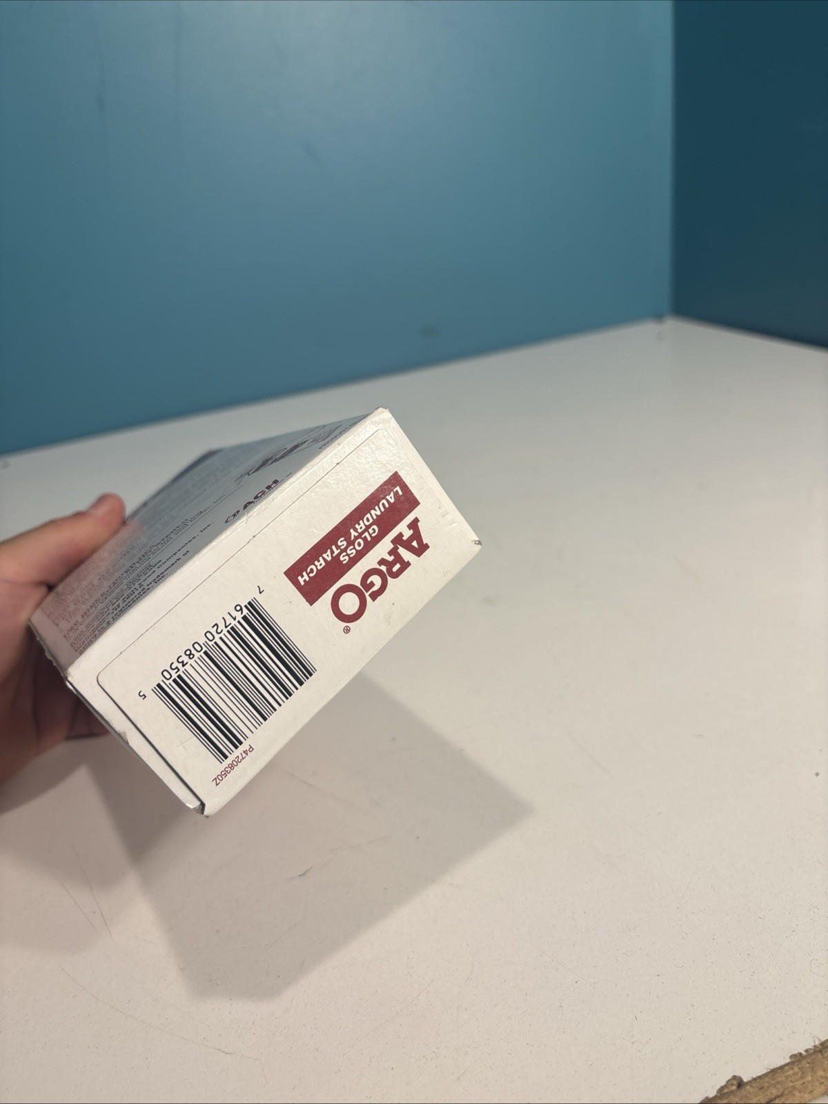 (1) ARGO Gloss Laundry Starch Red 16oz Box