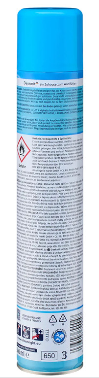 10 x 500ml Denkmit Ironing aid & spray strength 2in1