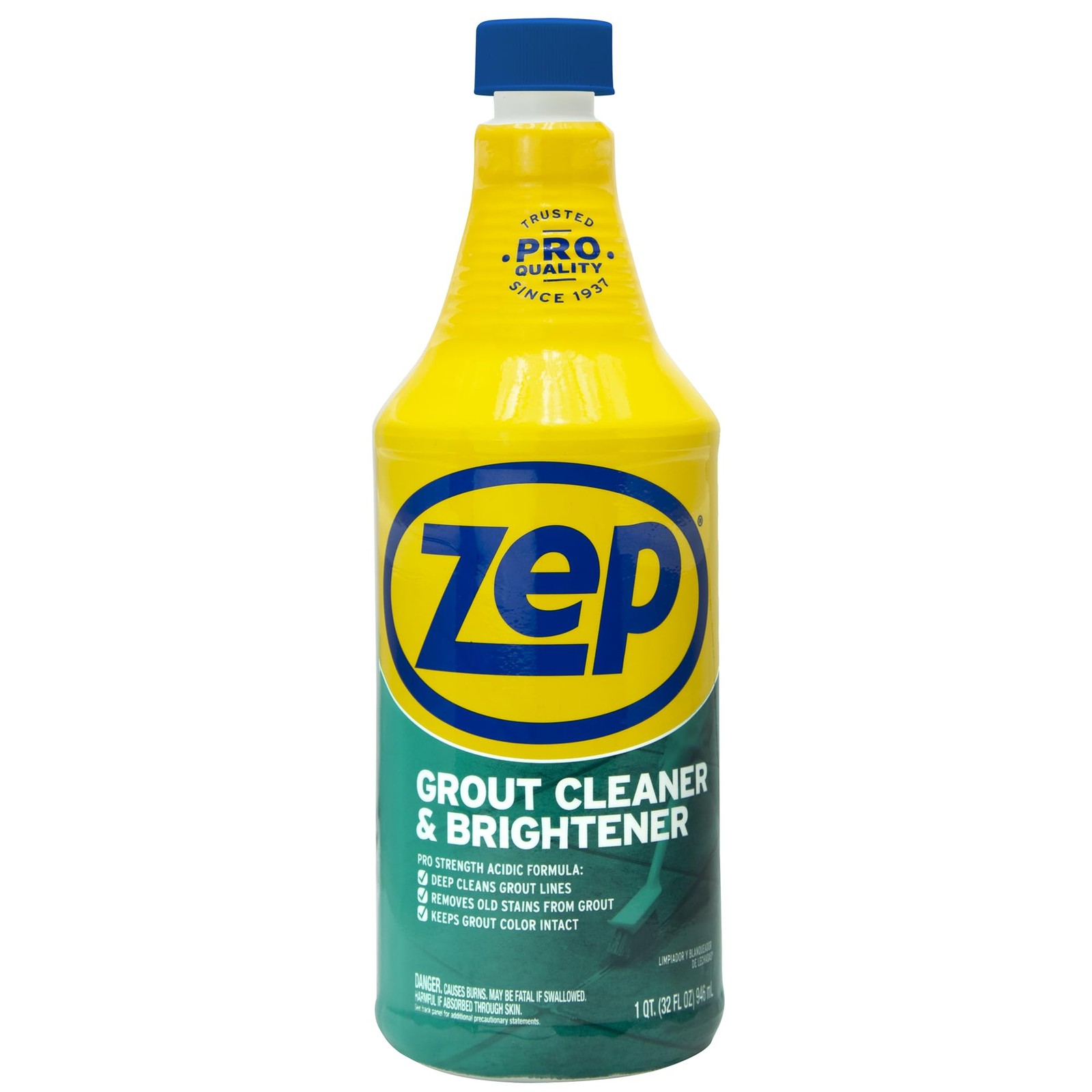 Zep Grout Cleaner and Brightener – 32 Ounce 32 Fl Oz (Pack of 1), ESSU104632