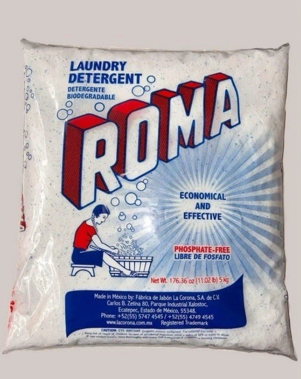 Detergente en Polvo Roma Para Lavar 5kg Powder laundry detergent Biodegradable