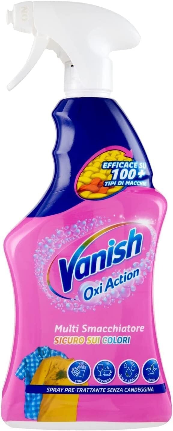 3PCS VANISH OXI ACTION MULTI PRE-TREATMENT STAIN REMOVER SPRAY 725ML