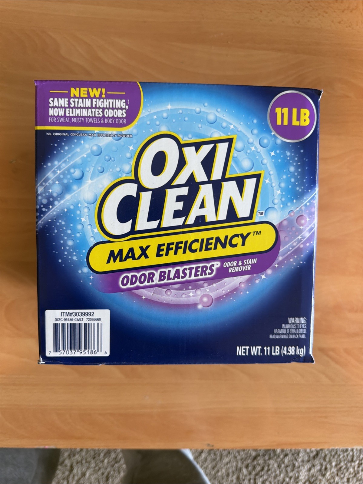 OxiClean Max Efficiency Odor Blasters Laundry Stain Remover Powder – 11 lb