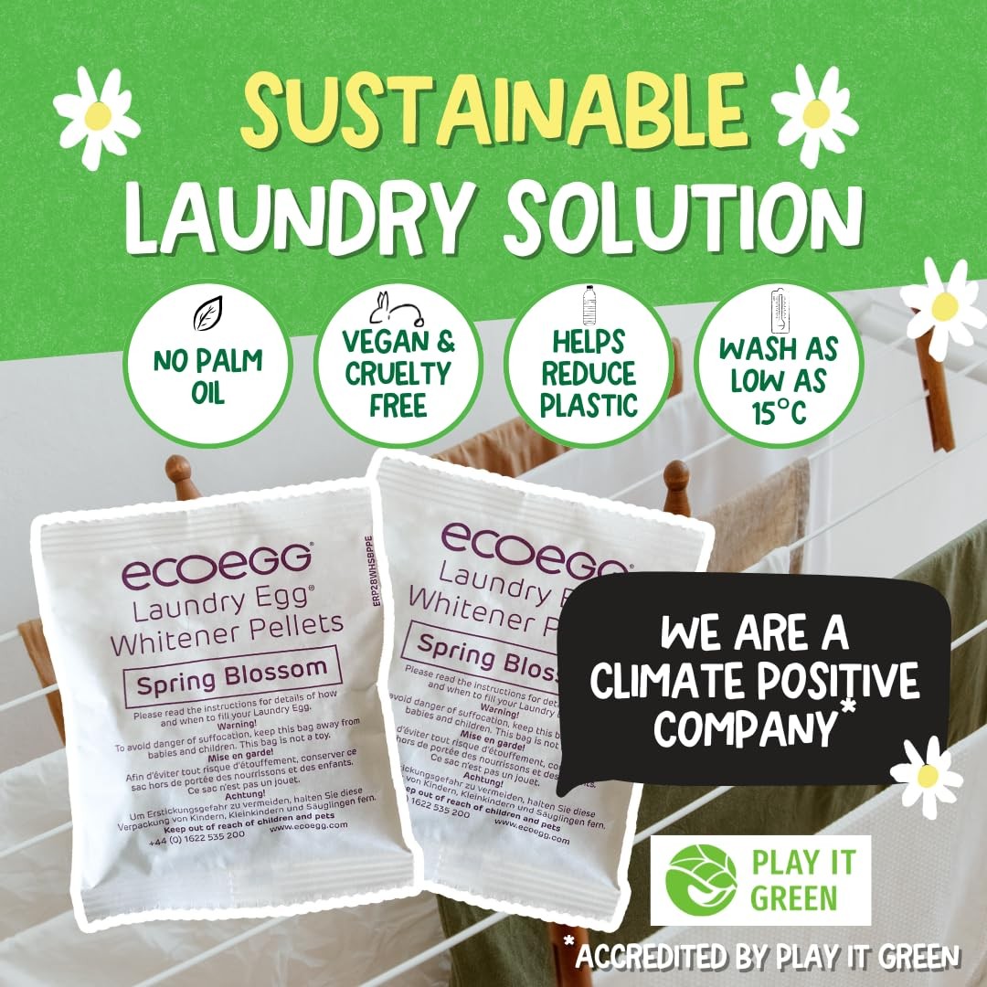 Ecoegg Laundry Egg Refill Pellets | 50 Count (Pack of 1), Spring Blossom