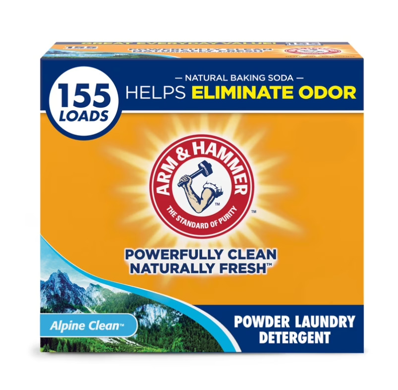 Powder Laundry Detergent, Alpine Clean, 9.56 lb, 155 Loads