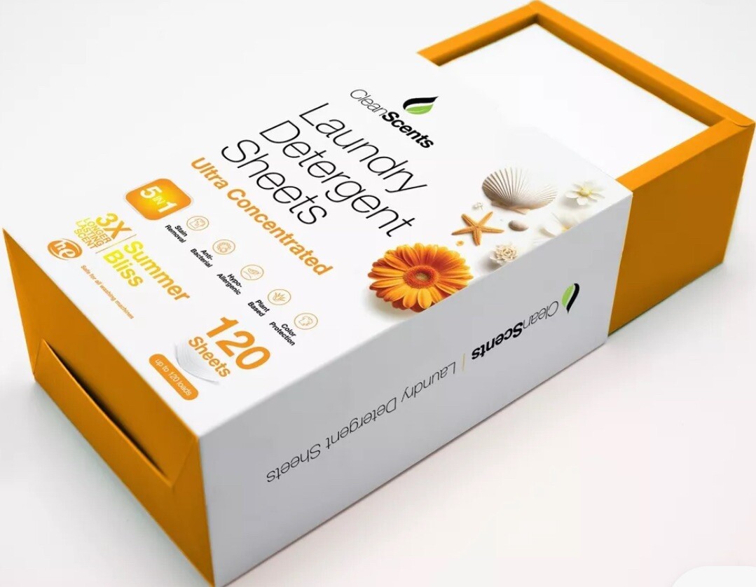 Cleanscent 5in1 Summer Bliss Laundry Detergent 120 Sheets
