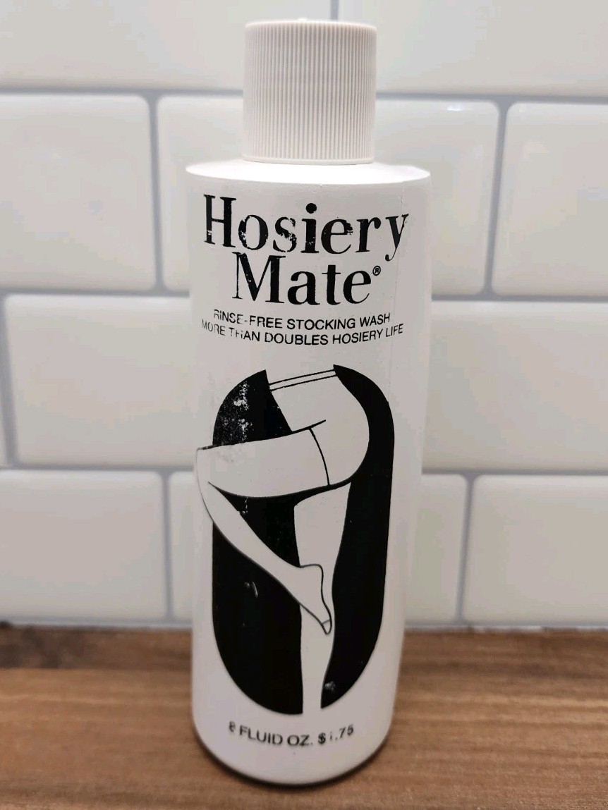 Hosiery Mate Rinse Free Stocking Wash 8 fl oz Dillards Vintage Bottle