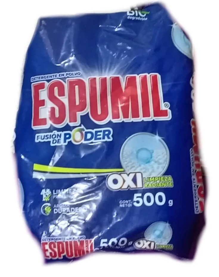 4 Pck Detergente En Polvo Espumil Oxi Limpieza De 500g C/U laundry Detergen