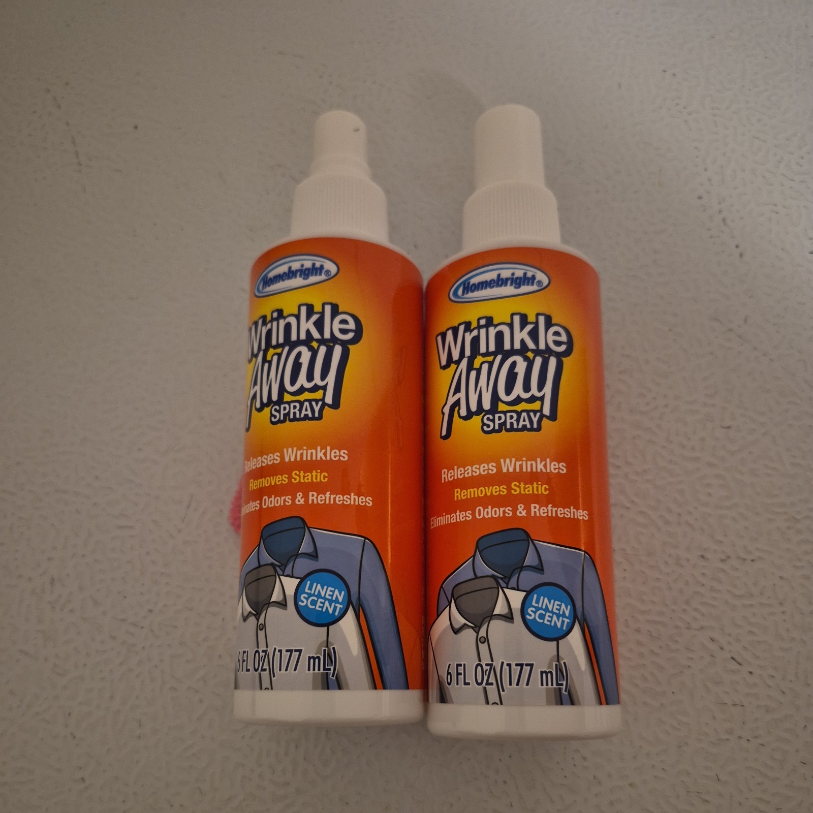 2-Homebright Wrinkle Away Spray-6 oz-Fast Ship