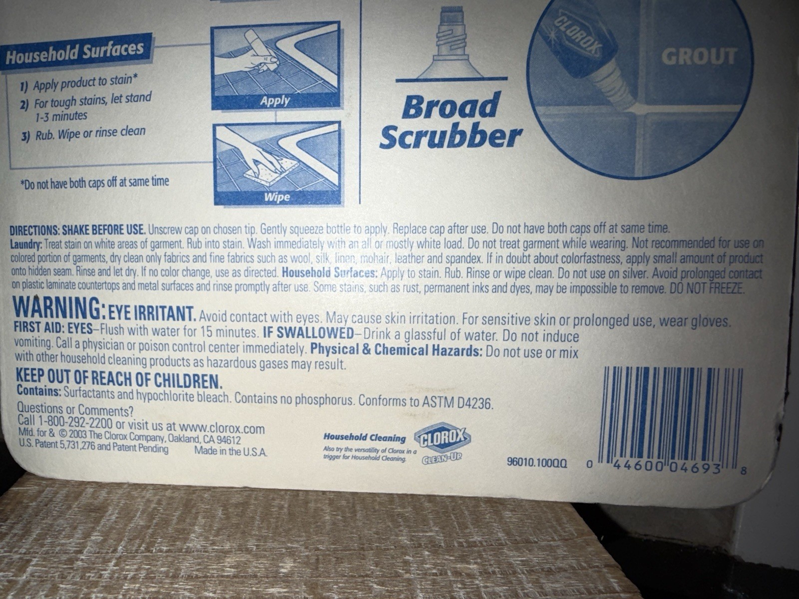Clorox Bleach Gel Pens (3-Pack) Laundry Kitchen Bathroom 2 Oz Each -New/Sealed