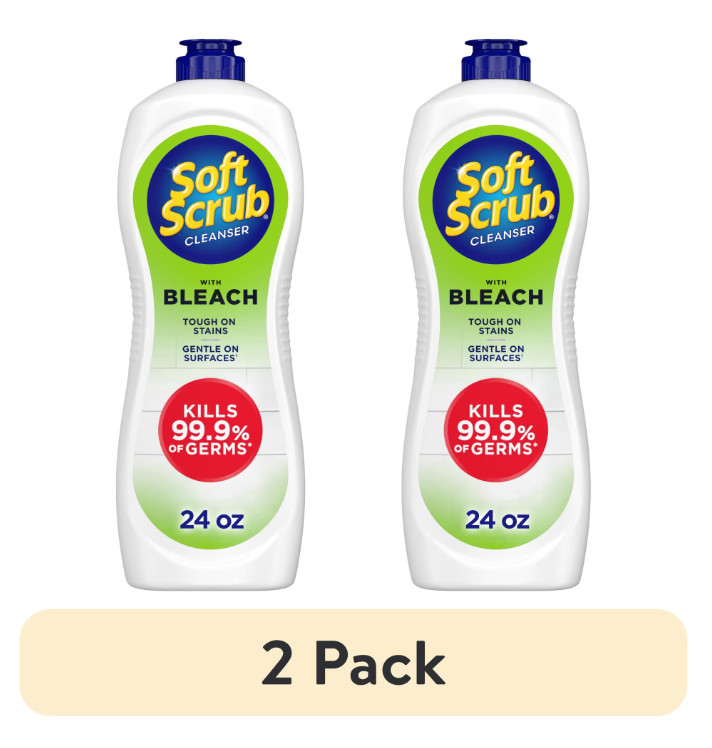 Soft Scrub with Bleach Cleaner 24 oz Bathroom & Kitchen Surface Cleaner