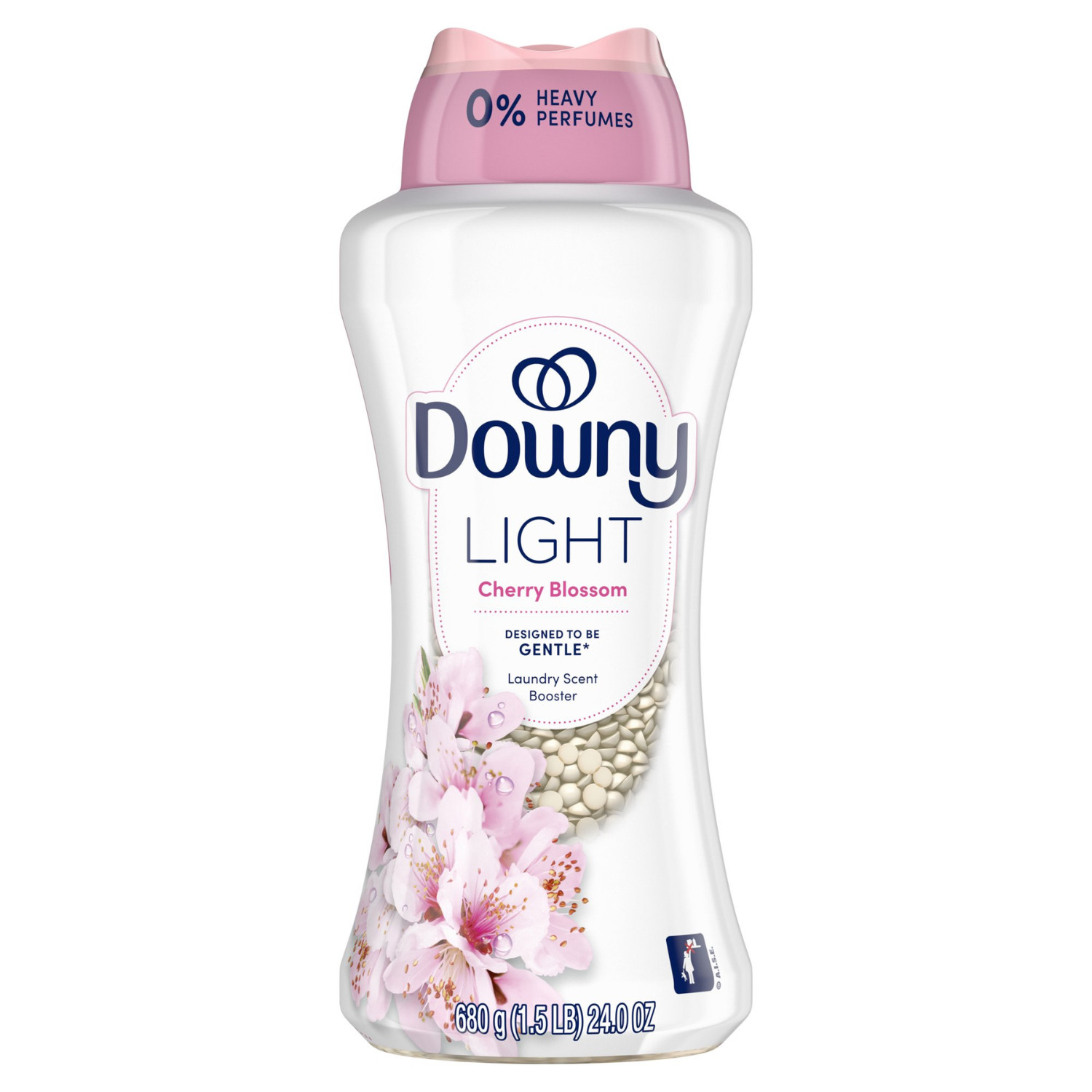 (2 Pack) Downy Light In-Wash Laundry Scent Booster Beads Cherry Blossom, 24 oz