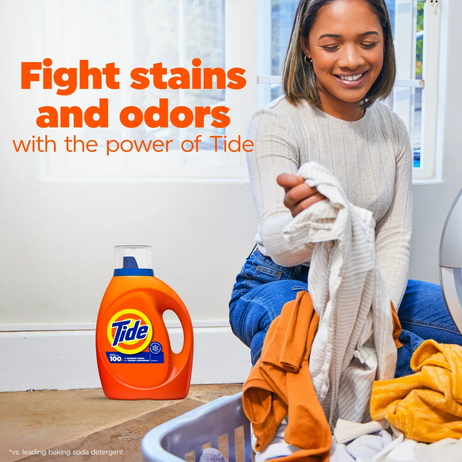Tide Laundry Detergent Liquid, Original Scent 132 fl oz-100 Loads HE Compatib-US