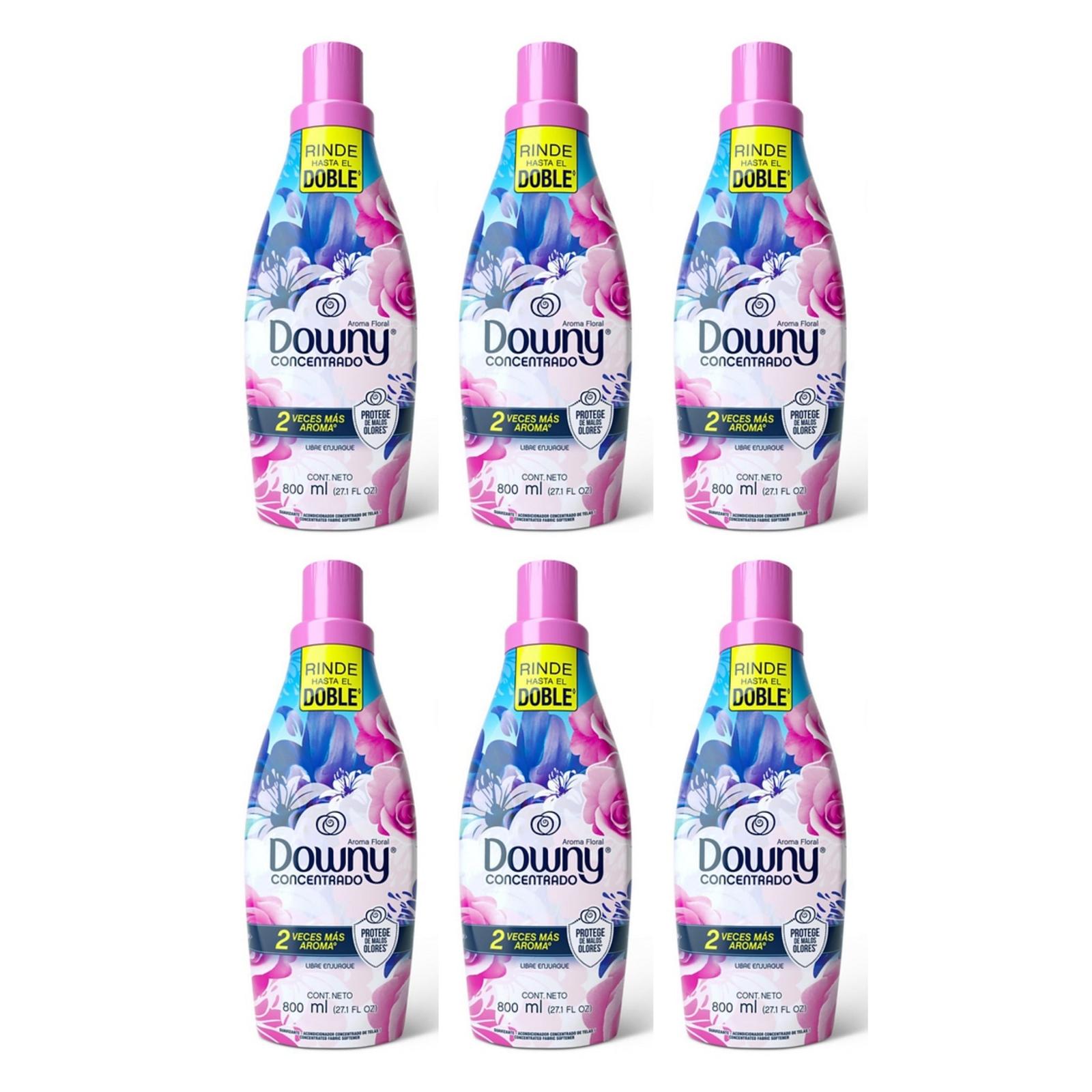 Downy Fabric Softener – Aroma Floral, 800ml (Pack of 6)