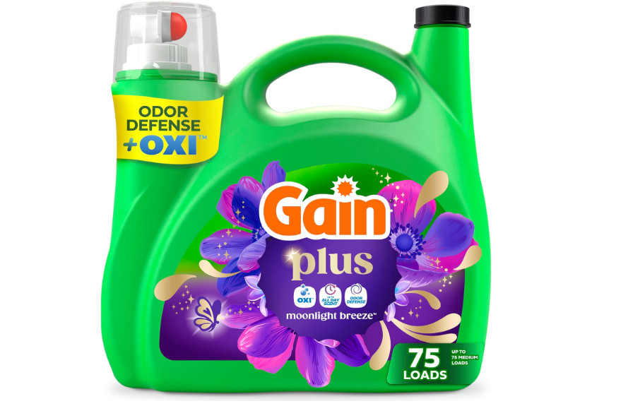 Gain Plus Oxi Liquid Laundry Detergent Moonlight Breeze 99 fl oz 75 Loads 99