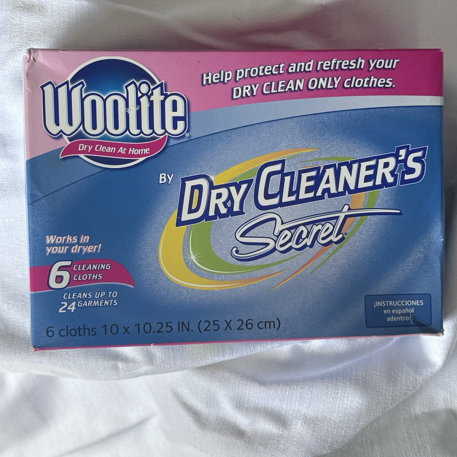Woolite Dry Cleaner’s Secret At Home Dry Clean 6 Cloths – Cleans 24 Garments