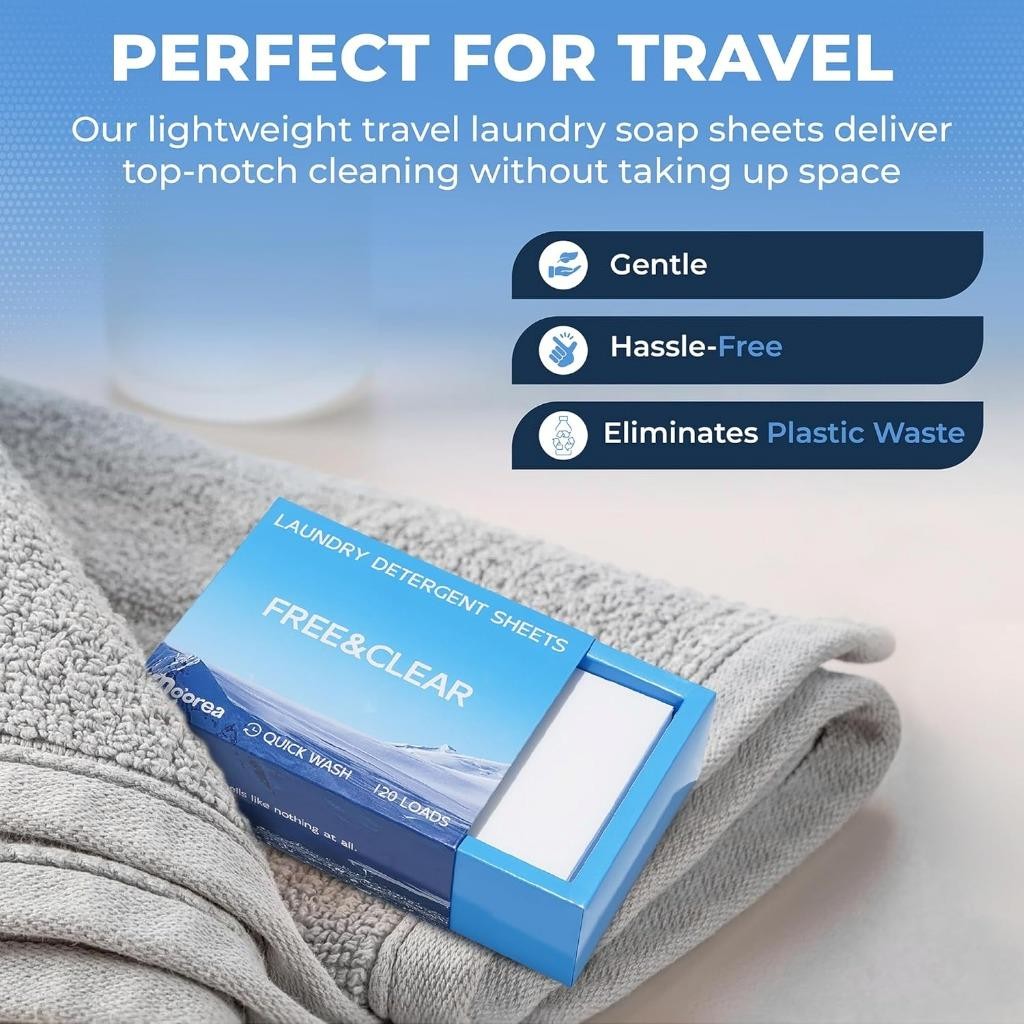Laundry Detergent Eco Sheets Fragrance Free (240 SHEETS)