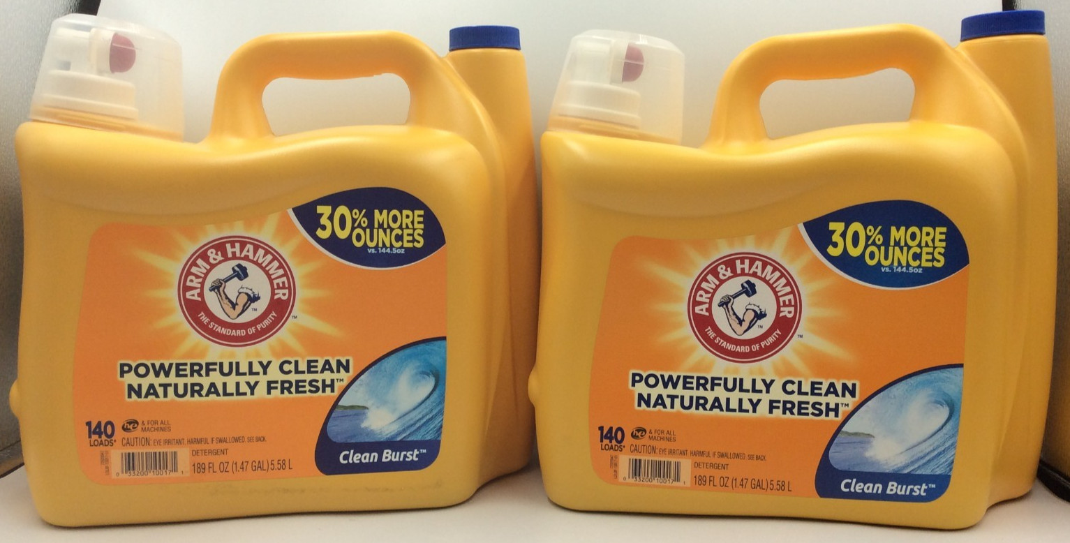 Arm & Hammer Liquid Laundry Detergent, Clean Burst, 280 Loads🎈FREE SHIPPING🎈