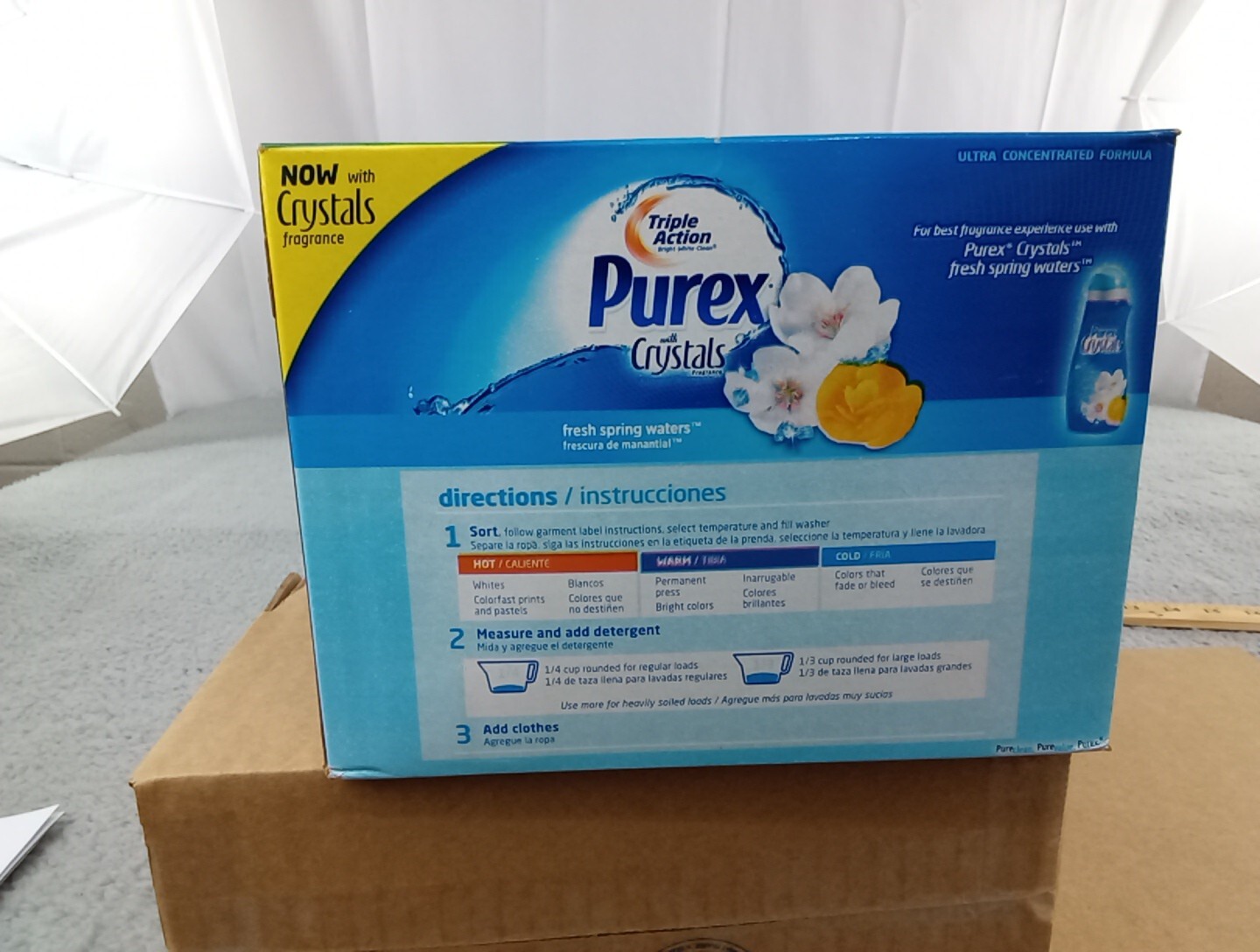 Vintage Purex With Crystals Laundry Detergent Fresh Spring Waters 40oz 44 Loads