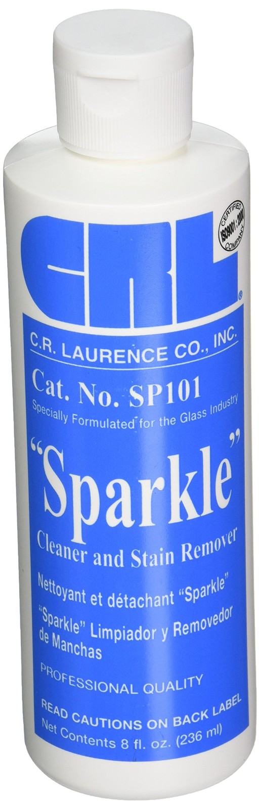 CRL “Sparkle” Cleaner and Stain Remover – 8 oz. 8 ounce (Pack of 1), color