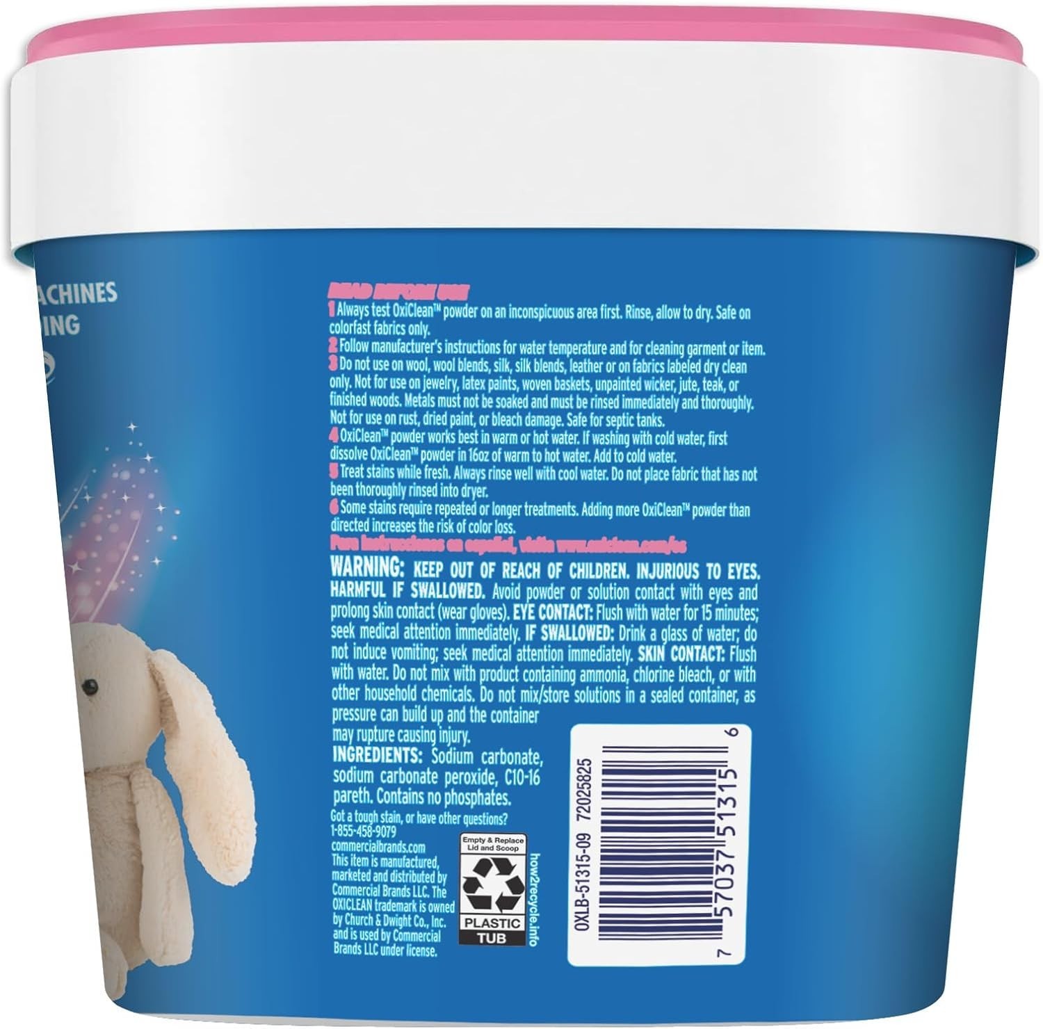 Baby Stain Fighter, Soaker, 3 lb Tub Baby Stain Soaker 2 Pack