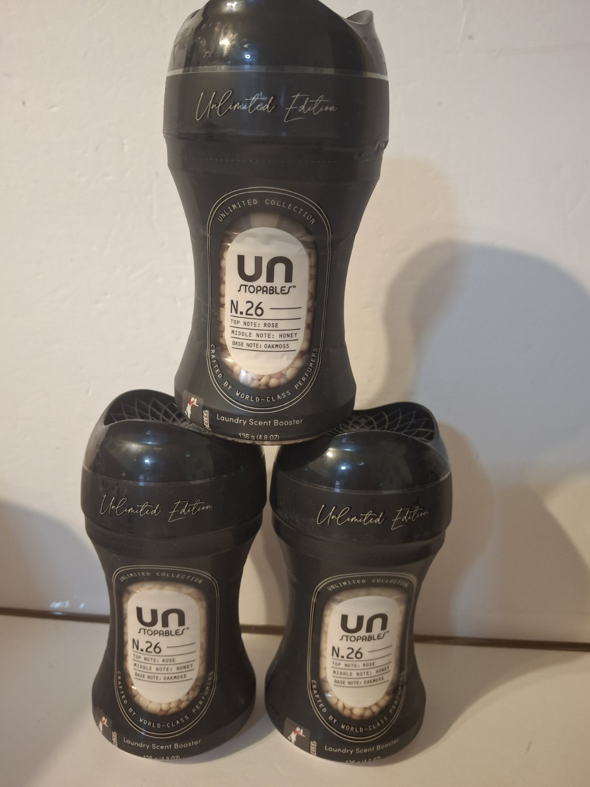 Downy Unstopables Unlimited Collection Beads 4.8 O oz In-Wash Fine- 3 Pack