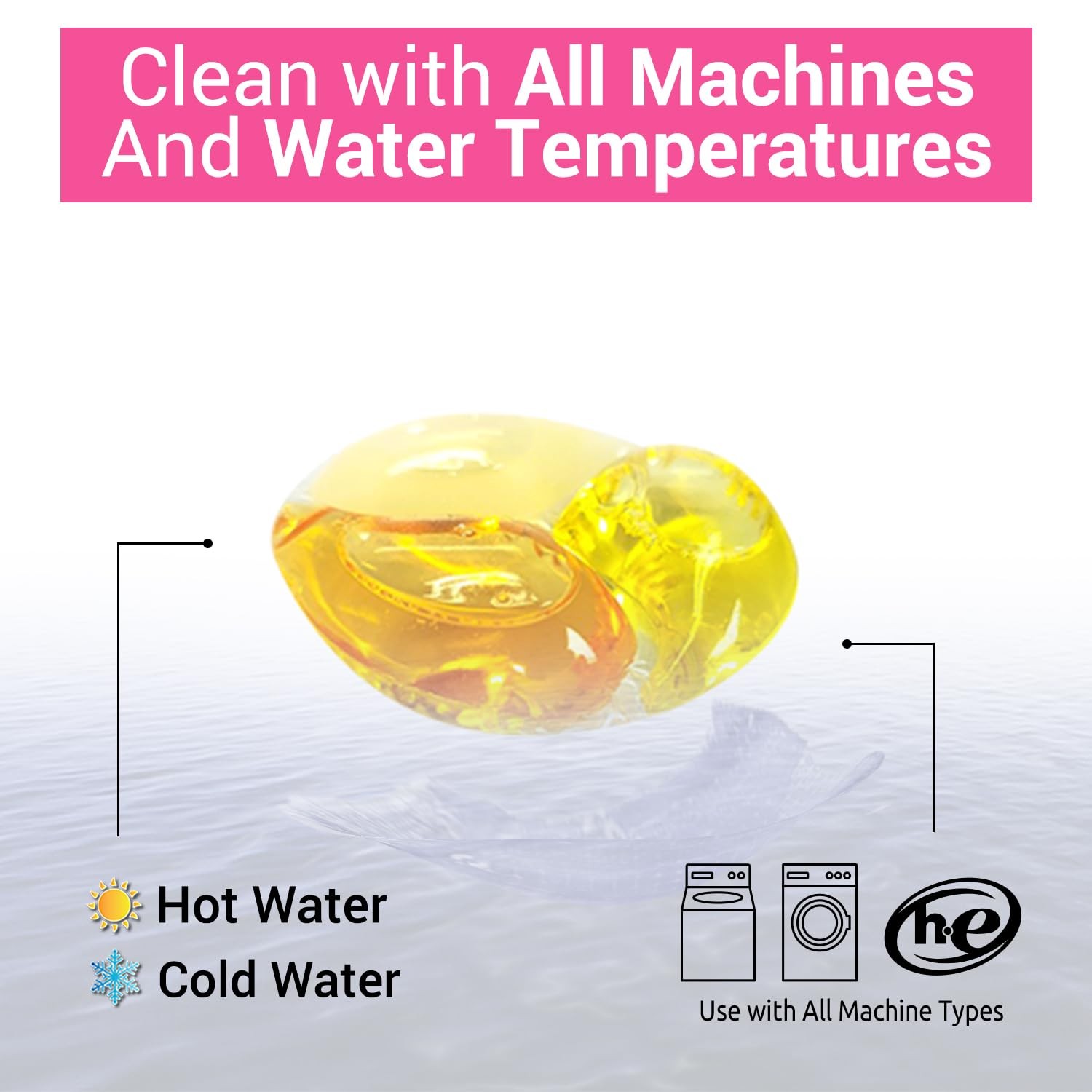 Home Laundry Detergent Pods, Total 128 Count | Amber Fall Fragrance | 10 in 1…