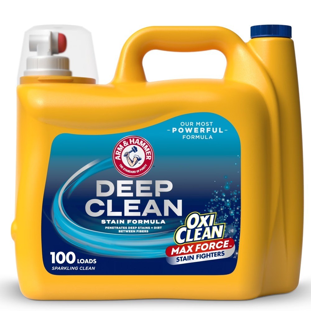 Plus OxiClean Max Force Deep Clean Stain Liquid Laundry Detergent, Sparkling