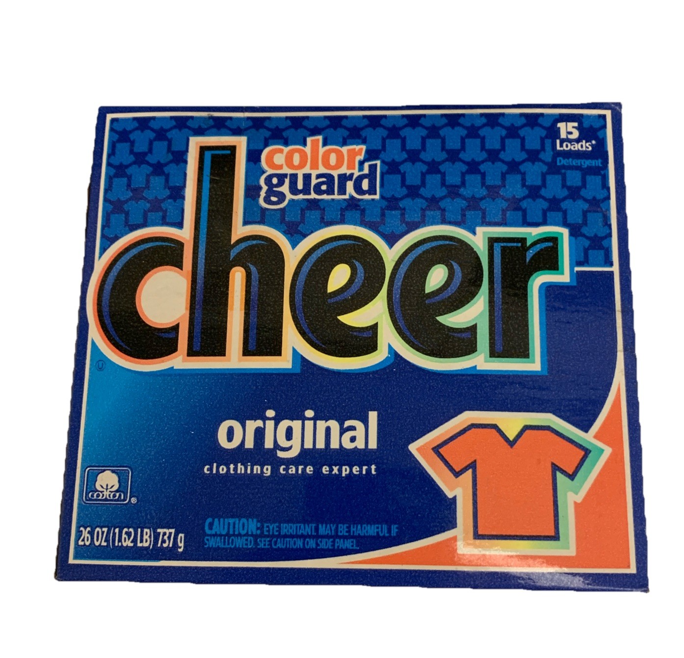 (1) Cheer Color Guard Original Powder Laundry Detergent 26oz 15 Loads NEW VIEW