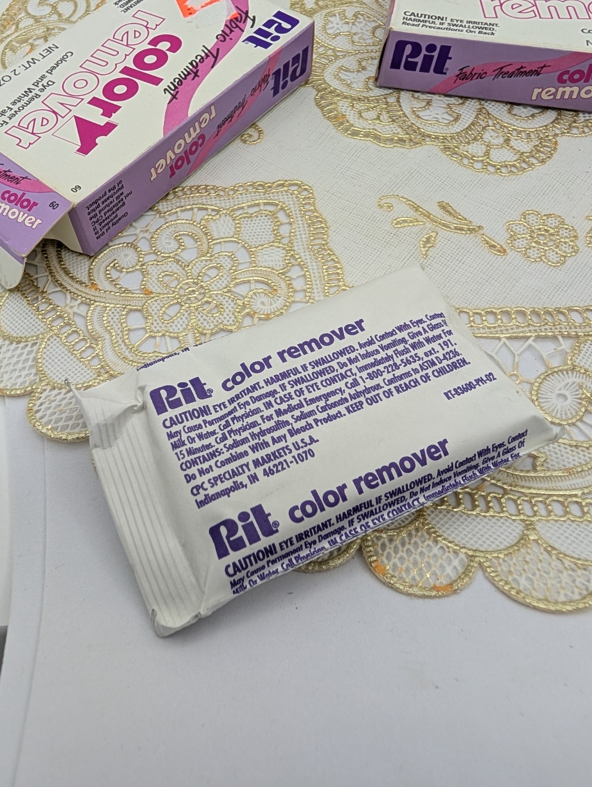 Set of 5 NOS Rit Color Remover Powder Laundry Treatment 2 oz each READ