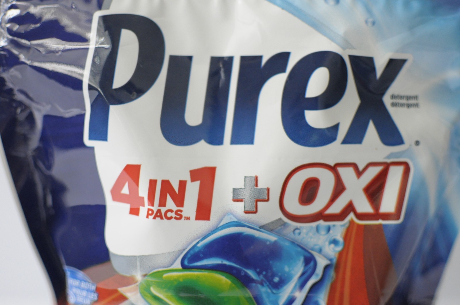 Purex 4 in 1 + OXI Laundry Detergent Pacs 22 Capsules Stain Fighter Brightener