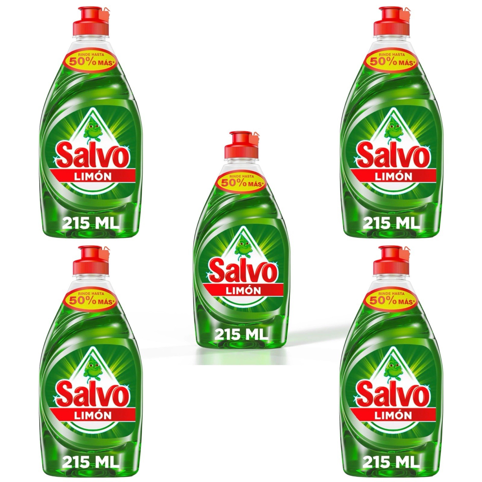 5X SALVO LIMÓN TRIPLE PODER 🇲🇽 Liquid Dish Soap, 215ml, 5 Pack